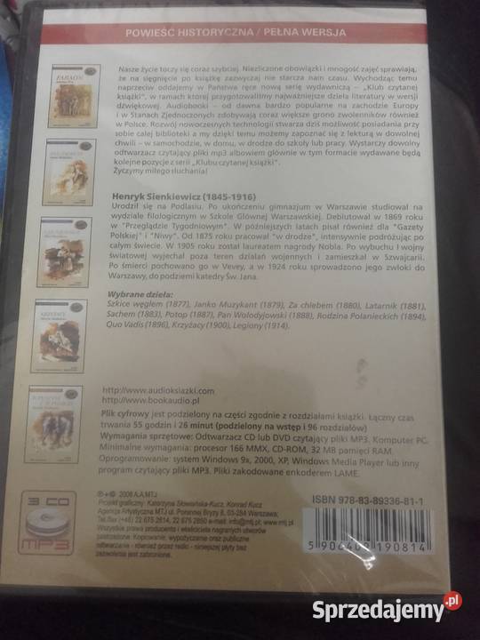 słuchowisko audiobook powieść historyczna Potop Będzin