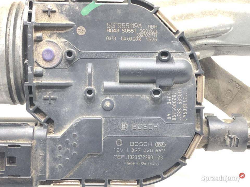 MECHANIZM WYCIERACZEK PRZÓD VW GOLF VII