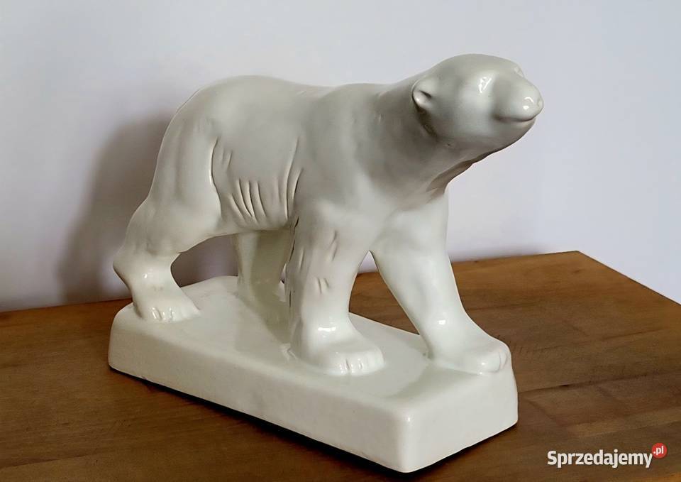 Niedźwiedź polarny Józefów Porcelana i szkło śląskie