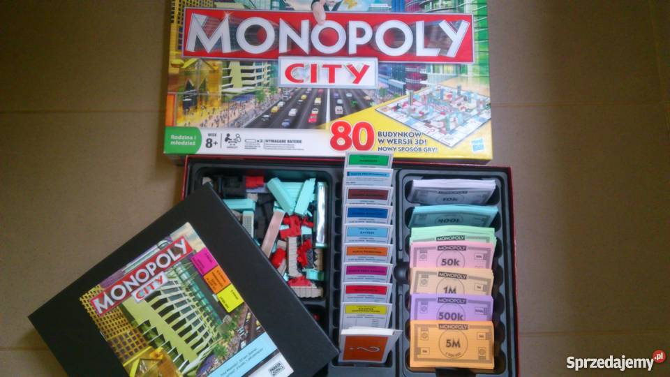 MONOPOLY CITY 3D Gra planszowa całej rodziny Wiek od 8 śląskie Katowice
