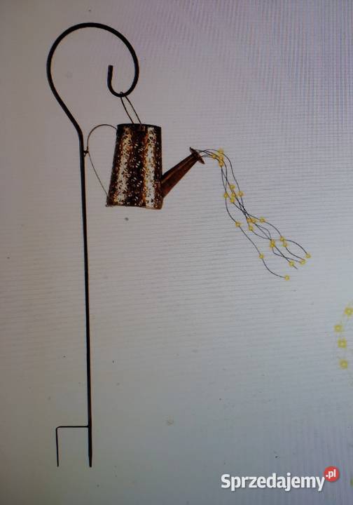 Konewka z światłem na Led słoneczne Nowa Dekoracje świąteczne Wrocław