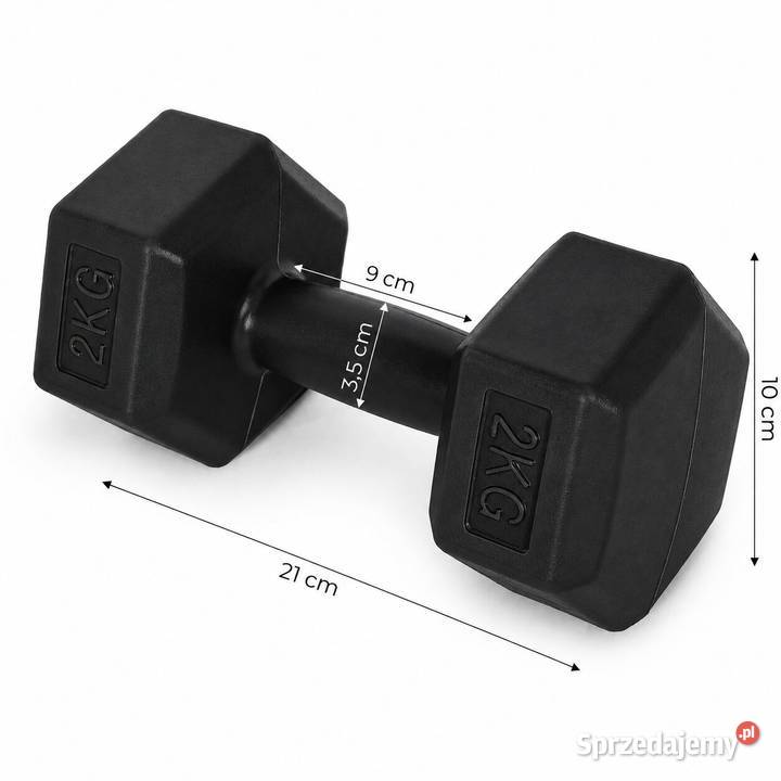 Hantle sześciokątne zestaw 2x2 ciężarki do Siłownia i fitness