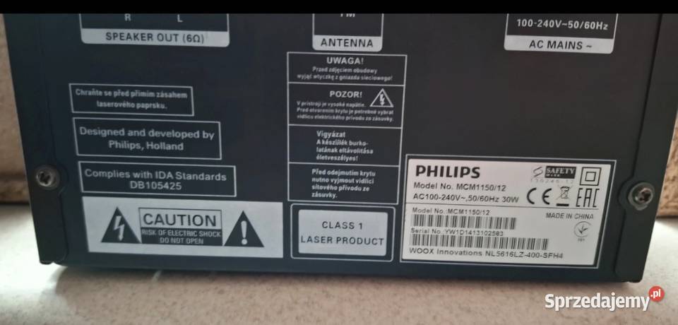 Mikro wieża Philips z USB MCM 115012 małopolskie