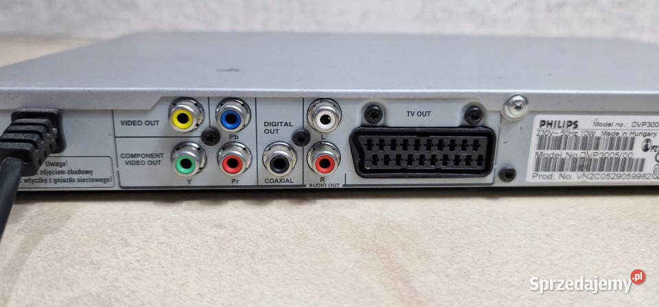 CD DVD odtwarzacz Philips CD DVD DVP 3005 Philips DVD i Blu-ray Międzychód