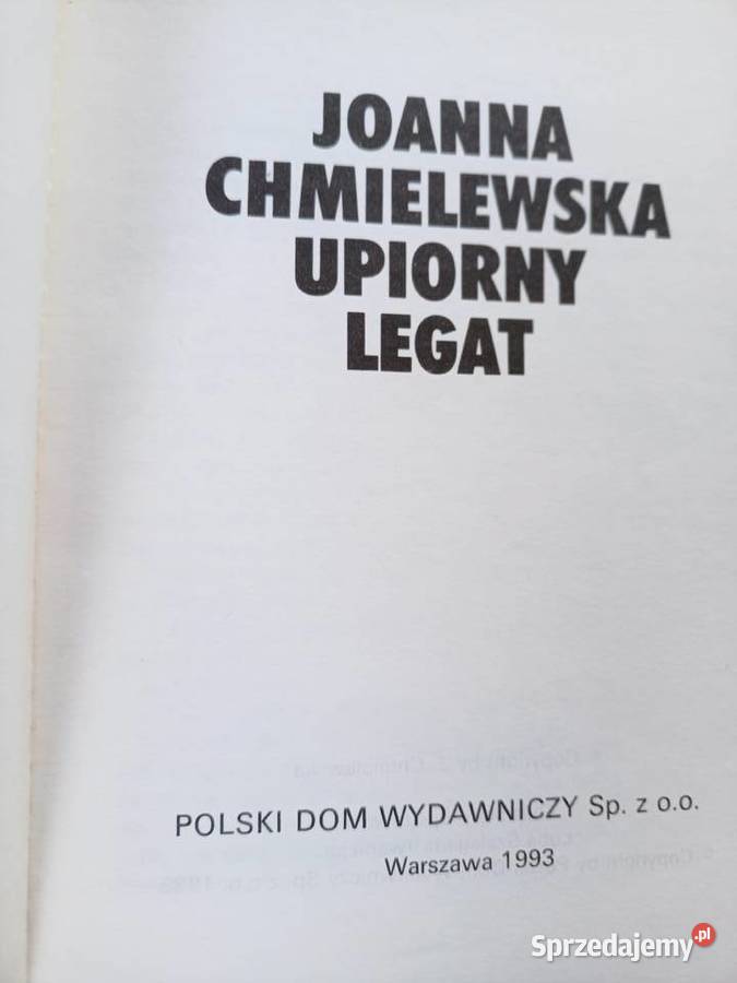 Chmielewska książki Upiorny legat księgarnia Kultura i Rozrywka mazowieckie Warszawa