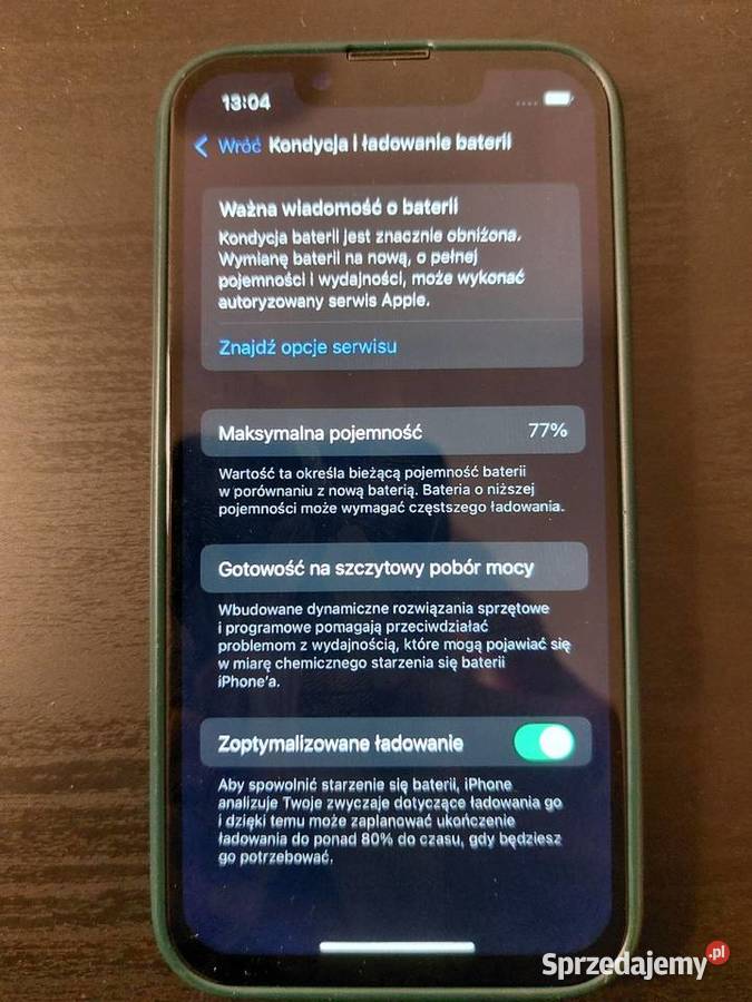Apple iPhone 13 mini Czarny 128 GB 77 baterii Warszawa