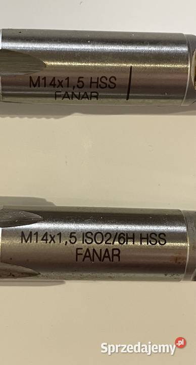 Gwintownik ręczny M14x15 6H ISO2 HSS FANAR Czarnożyły