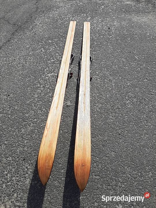 Stare drewniane narty Stratos dolnośląskie Szklarska Poręba