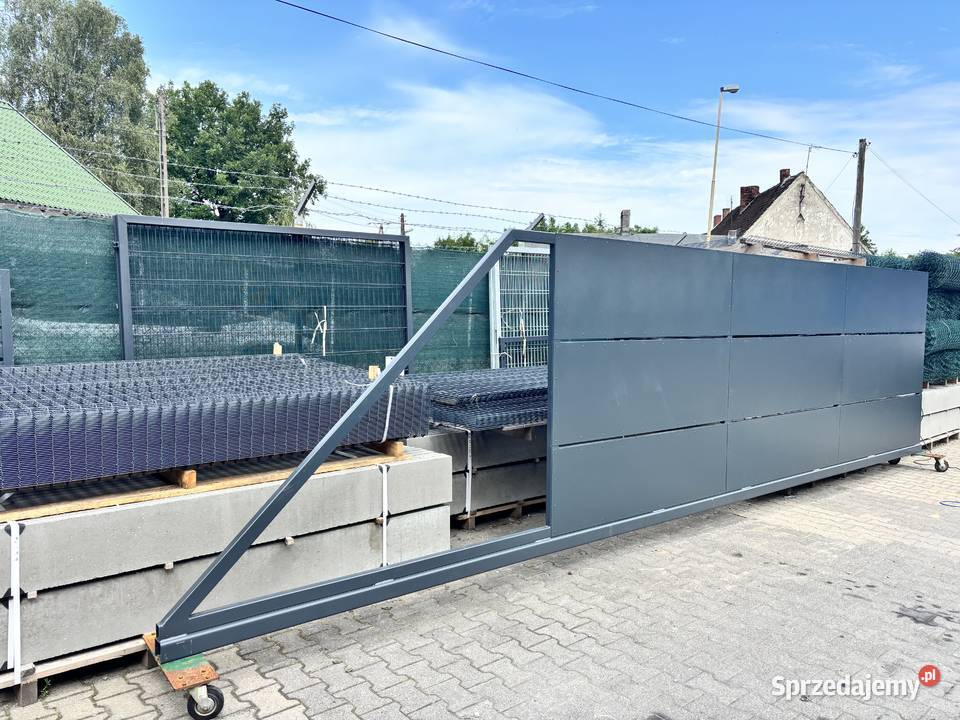 Brama ogrodzeniowa przesuwna H180 L5m komplet Szczecin
