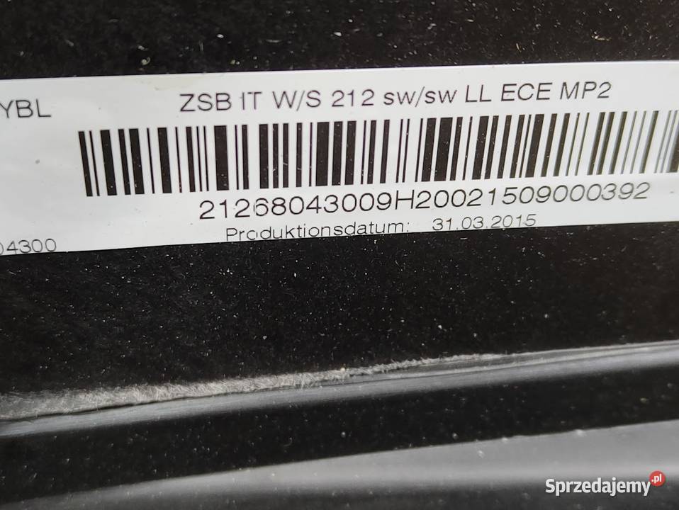 Konsola Airbag Deska Rozdzielcza Mercedes EKlasa Pleszew sprzedam
