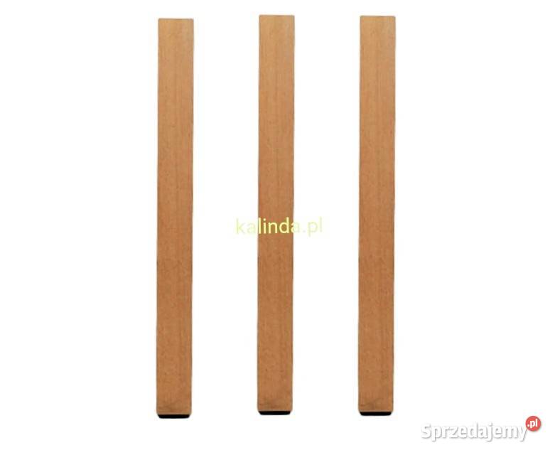 Noga stołowa, drewniana, prosta, 7x7
