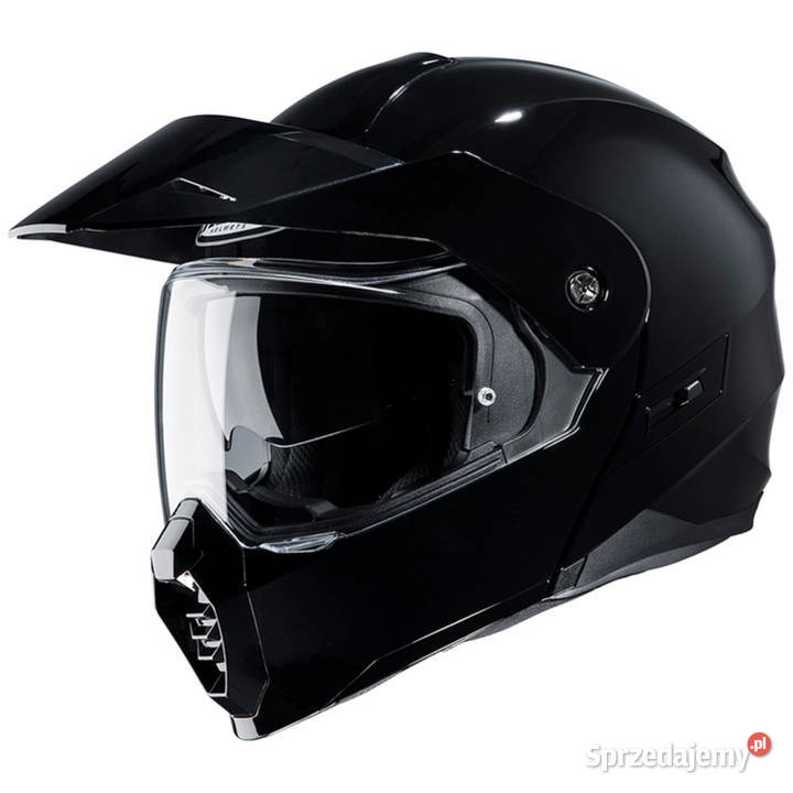 Szczękowy kask motocyklowy HJC C80 Blenda Czarny kaski Trzciel