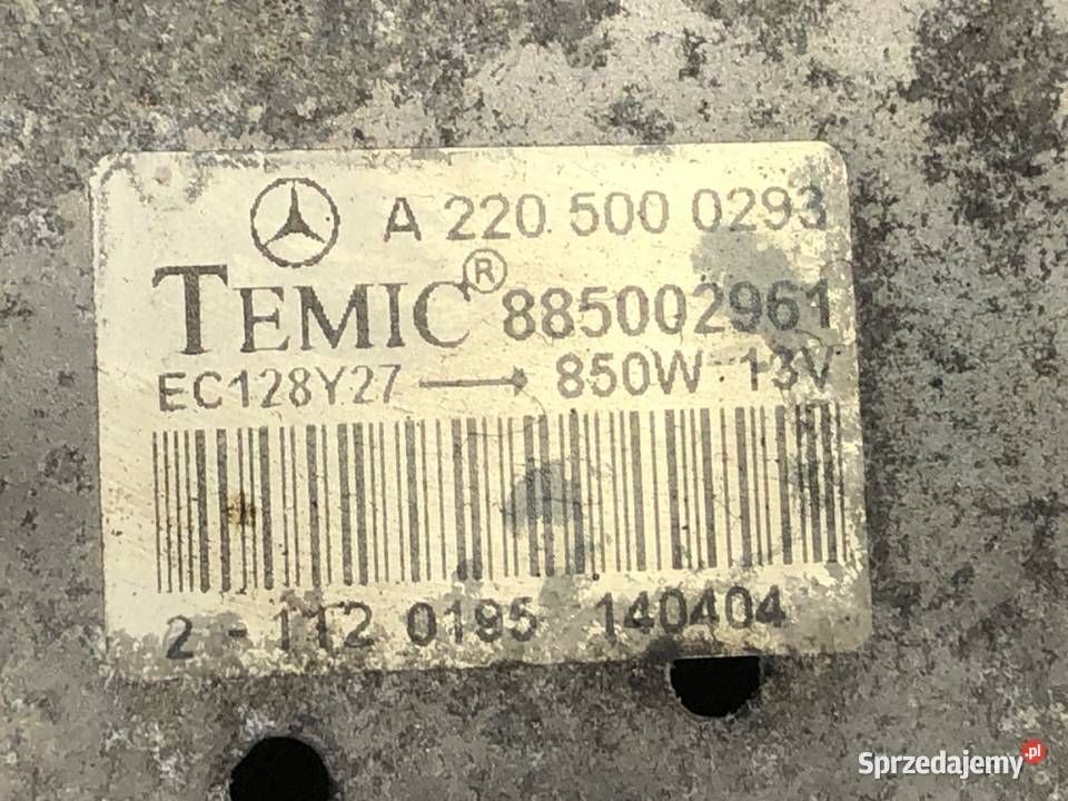 WENTYLATOR CHŁODNICY MERCEDES S211 32 204 podkarpackie