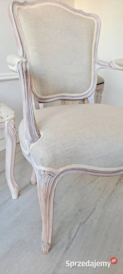 Stylowy fotel len Boho Schabby Chic Ludwik Szczecin