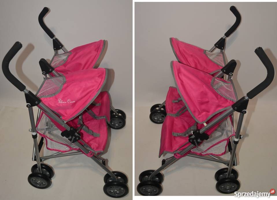 Wózek lalek Silver Cross bliźniaczy POP DUO 3 lata+ Rewal