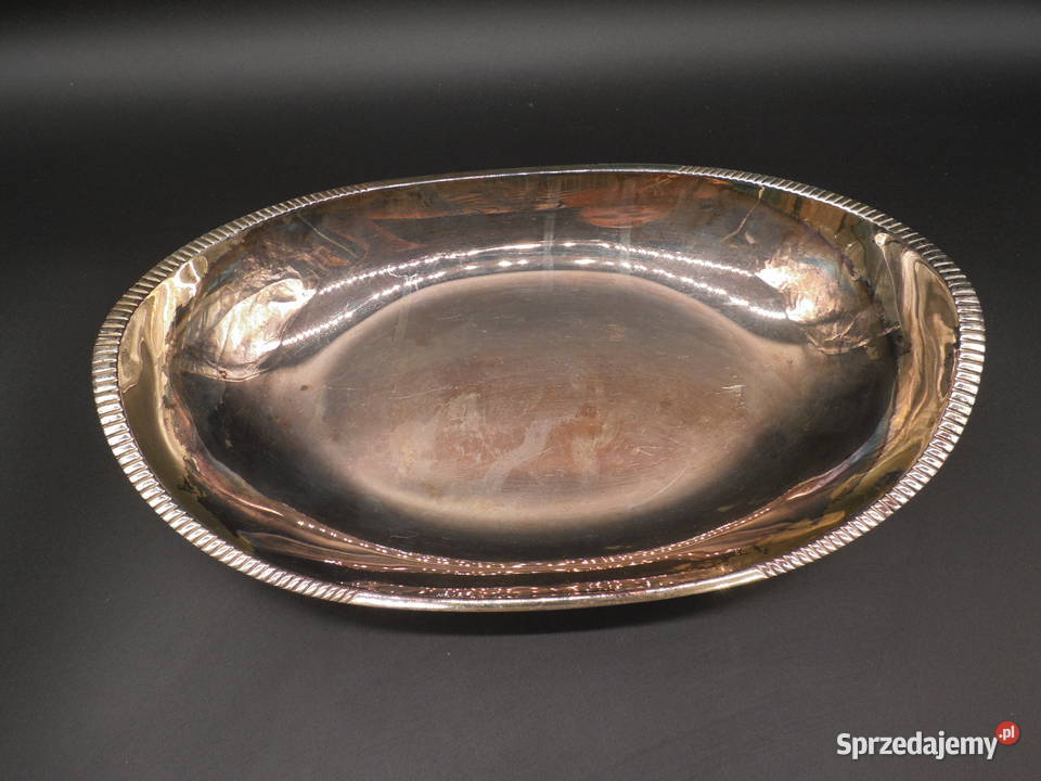 Paterapółmisek do serwowania ALPAKA Antyki, Sztuka, Kolekcje Raszków