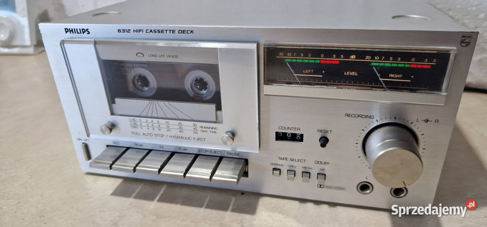 Magnetofon Philips 6312 HIFI STEREO CASSETTE Magnetofony Międzychód sprzedam