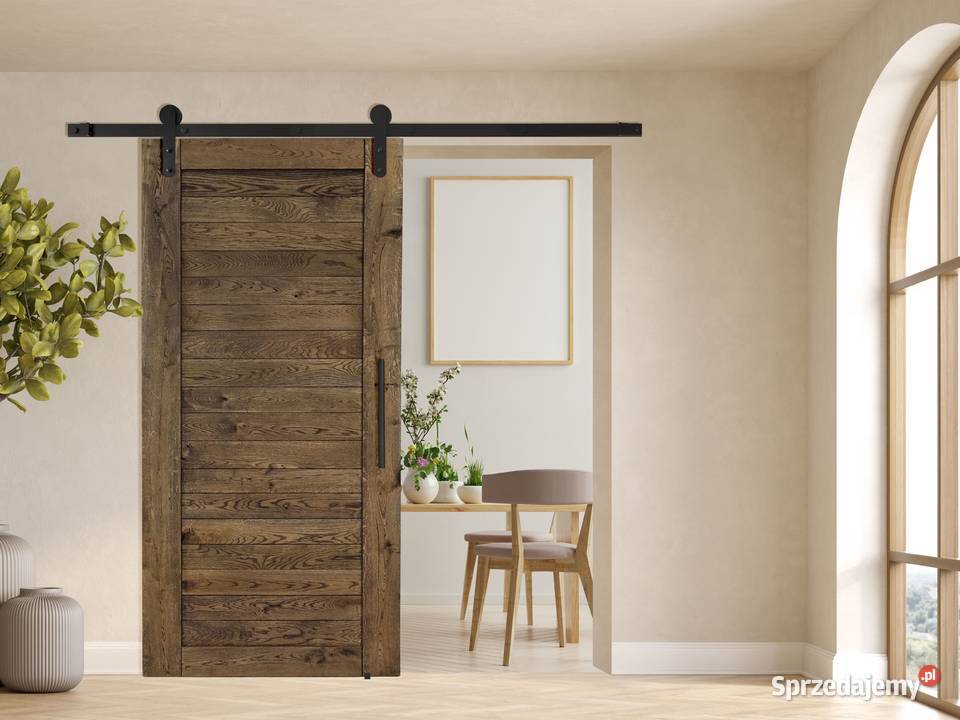 Drzwi przesuwne producenta drewniane dębowe 80cm Chmielnik