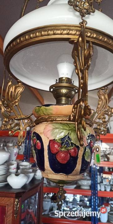 Lampa Majolika Orginalna Poziomki
Z naftowej pomorskie Gdańsk sprzedam