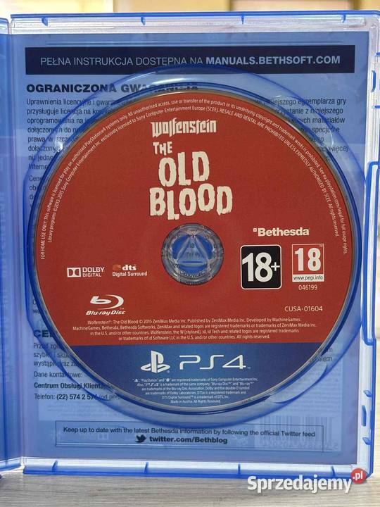 4 Wolfestein The Old Blood Gry na konsole warmińsko-mazurskie Elbląg