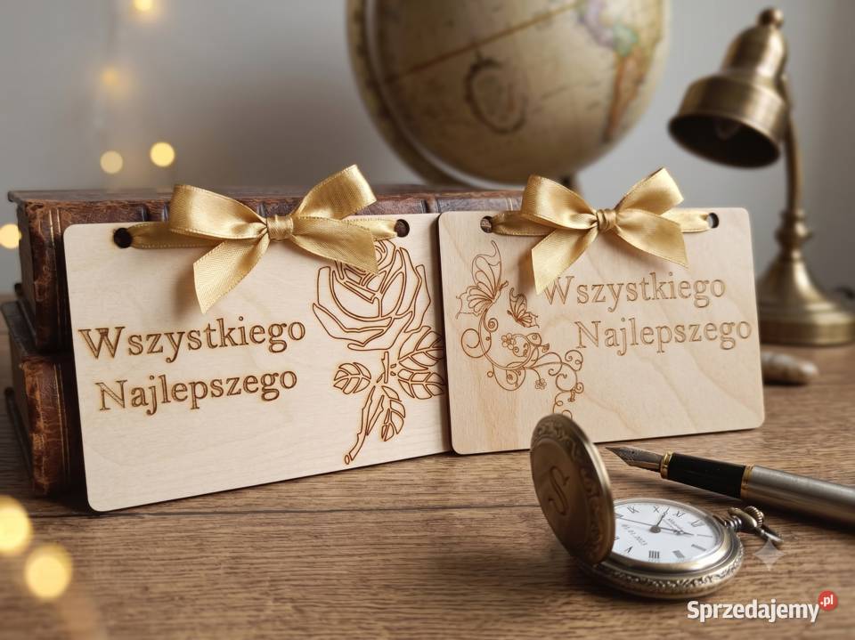 Eko Kartka Urodzinowa z Grawerem Model Motyle
