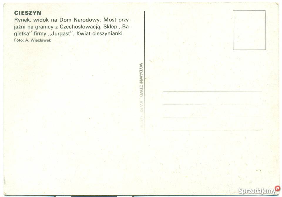 Cieszyn Rynek Dom Narodowy Most przyjaźni Sklep wielkopolskie Ostrów Wielkopolski