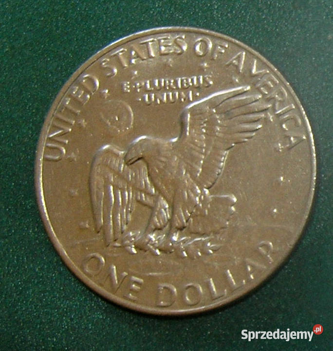 moneta vintage 1 dolar 1977 rD10vin dolnośląskie Bartków