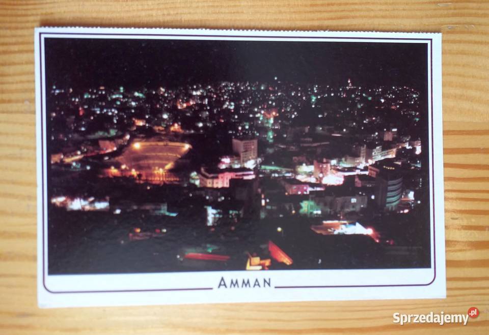 AMMAN NOCNY WIDOK NA STOLICĘ JORDANII lubelskie Piszczac sprzedam