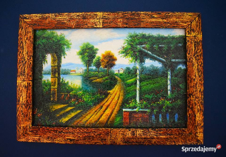 Małe reprodukcje malarskie klimatyczne pejzaże z Chełmno