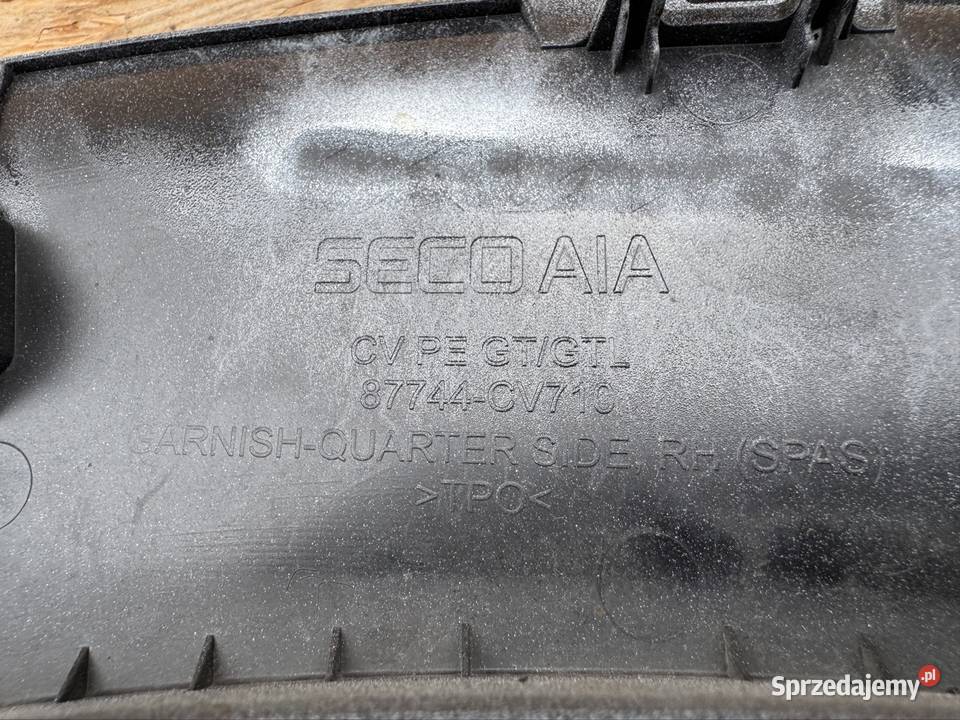 Listwa błotnika tył prawa rh Kia ev6 GT GTline Międzychód