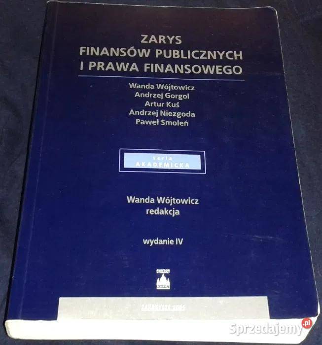 Zarys finansów publicznych i prawa finansowego W Pozostałe Chełm sprzedam
