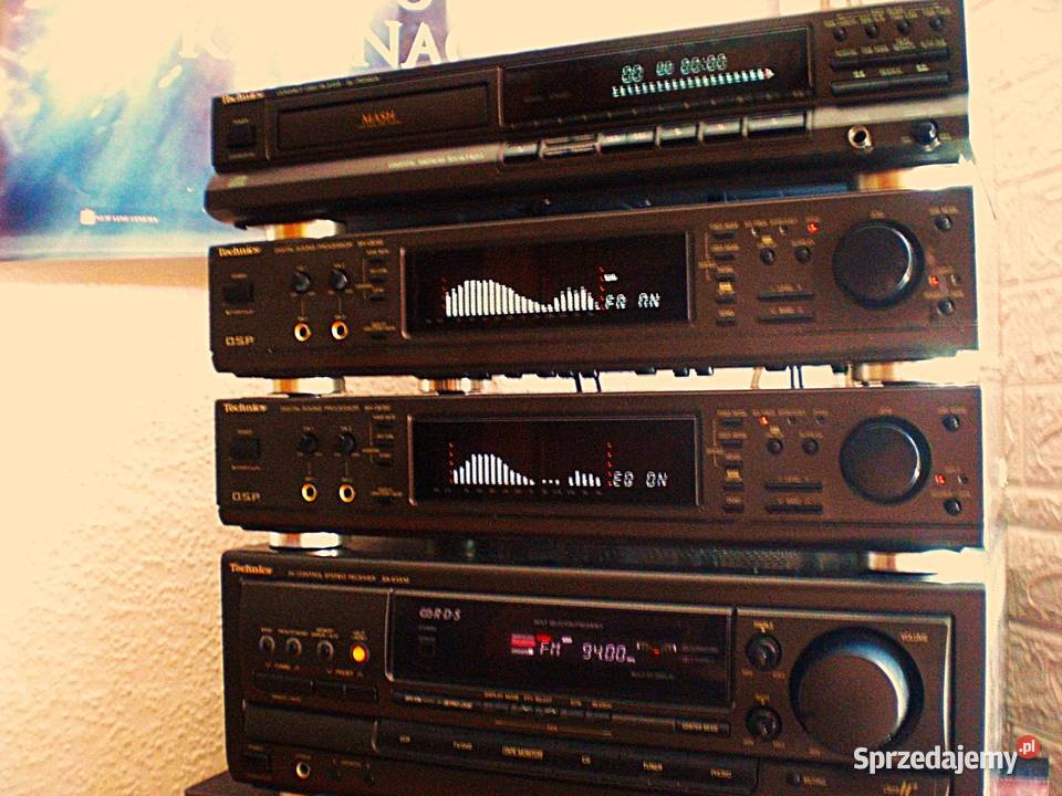 SHGE90 DSP Technics Korektor Processor dwie Wzmacniacze i pokrewne małopolskie Sucha Beskidzka sprzedam