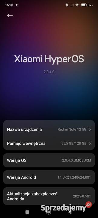 Sprzedam telefon Xiaomi Redmi Note 12 5G Częstochowa