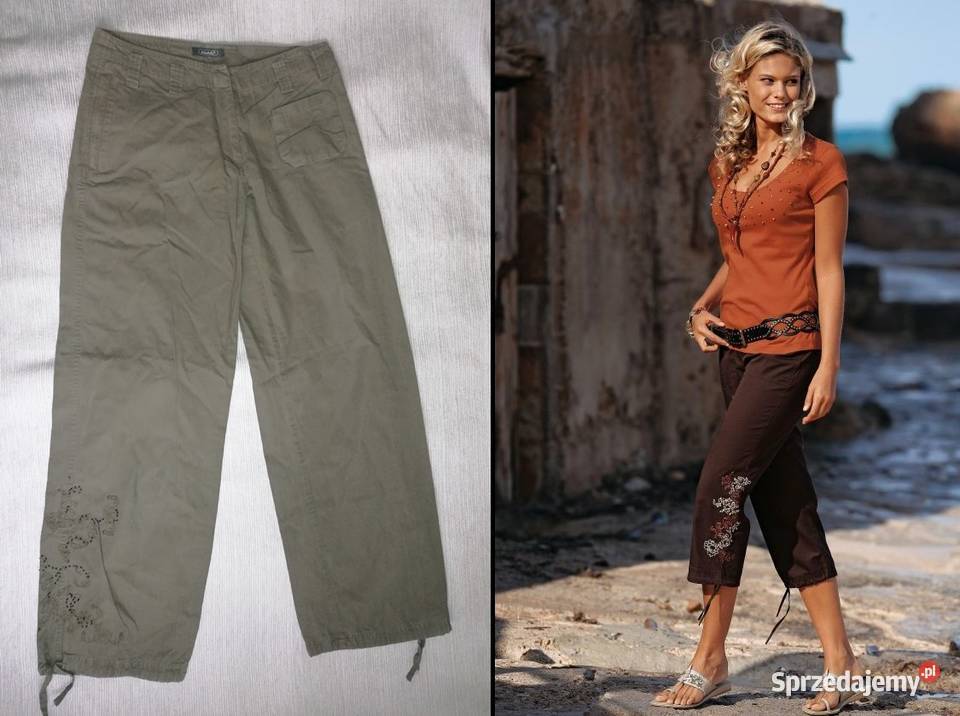 NOWE SPODNIE DAMSKIE MICHELLE KHAKI RS 3638 Łódź