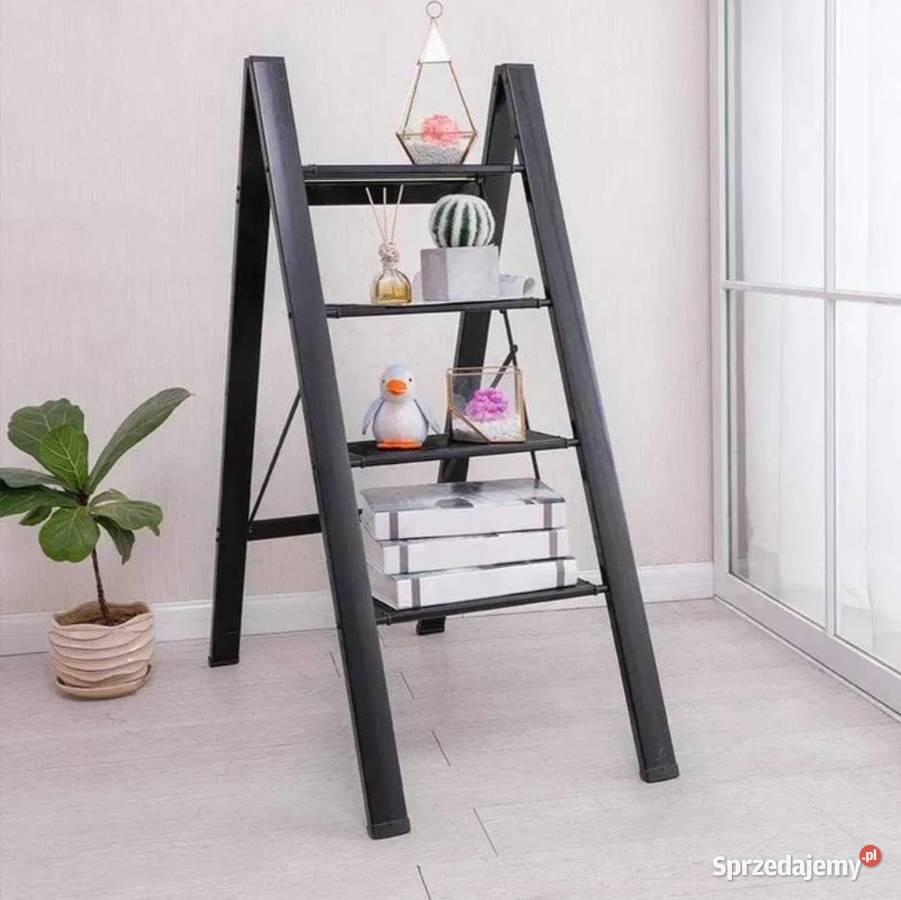 Nowa drabina schodki drabinka 4 stopnie stojak Poraj