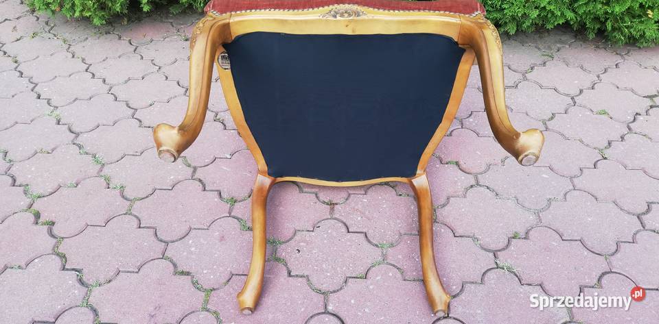 Fotel stylowy ludwik nogi gięte fotelik Fotele Garwolin