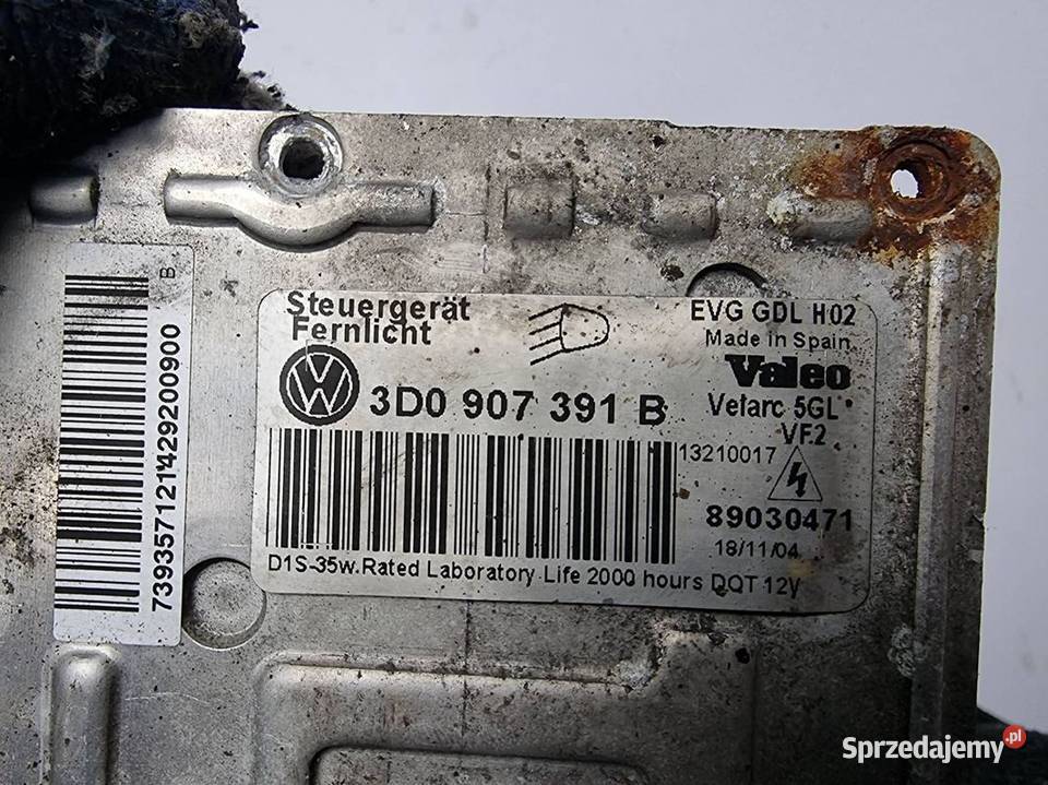 PRZETWORNICA VOLKSWAGEN PHAETON 3D0907391B Lipno