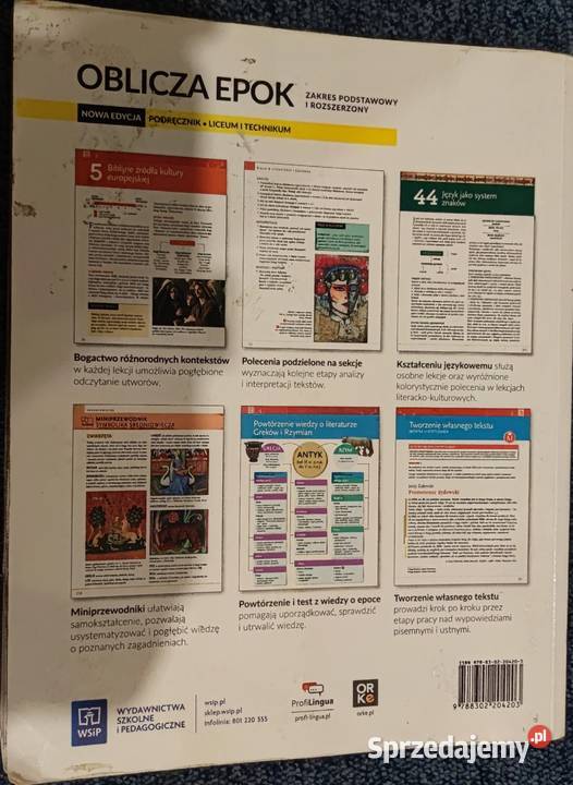 Oblicza epok 11 język polski podręcznik śląskie Krzepice