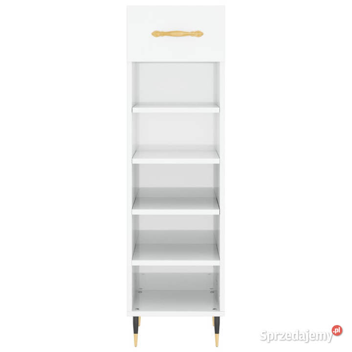 Szafka na buty wysoki połysk biała 30x35x105 Warszawa