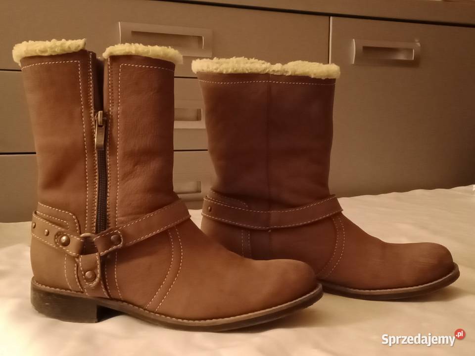 Kozaki skórzane ocieplane Lasocki Łódź