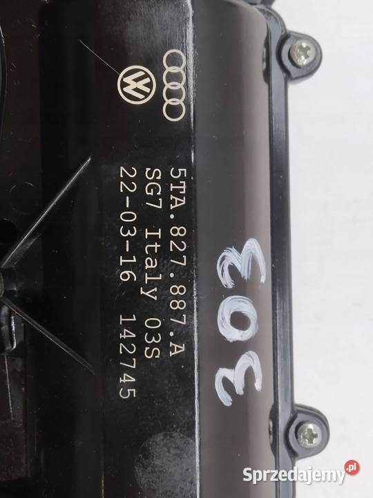 ZAMEK KLAPY BAGAŻNIKA DOCIĄG 5TA827887A VW Zamki, wkładki i kluczyki świętokrzyskie