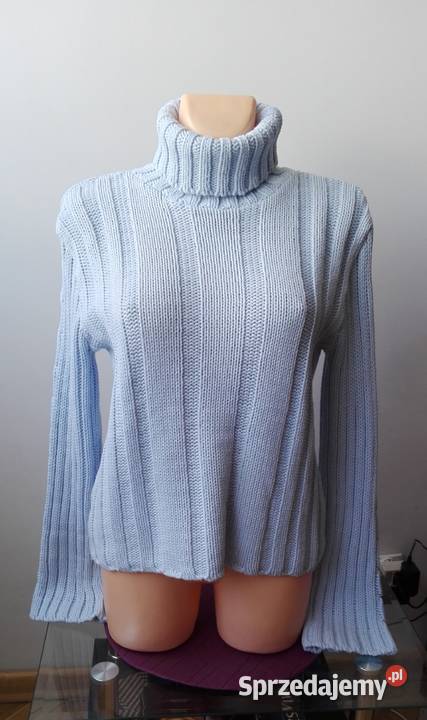 DAMSKI BŁĘKITNY SWETER GOLF BUENA STYLE R Rozmiar uniwersalny