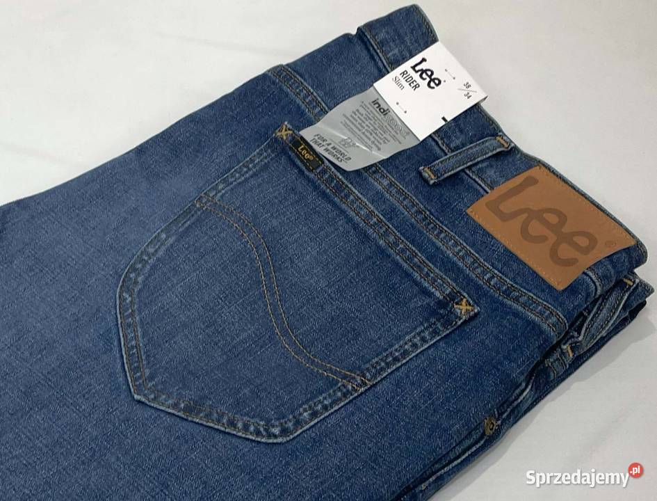 Spodnie męskie jeansy Lee Rider Worn From Raw