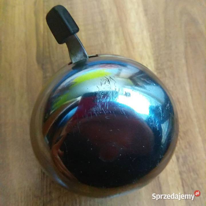 Duży dzwonek rowerowy retro vintage chromowana Świebodzice