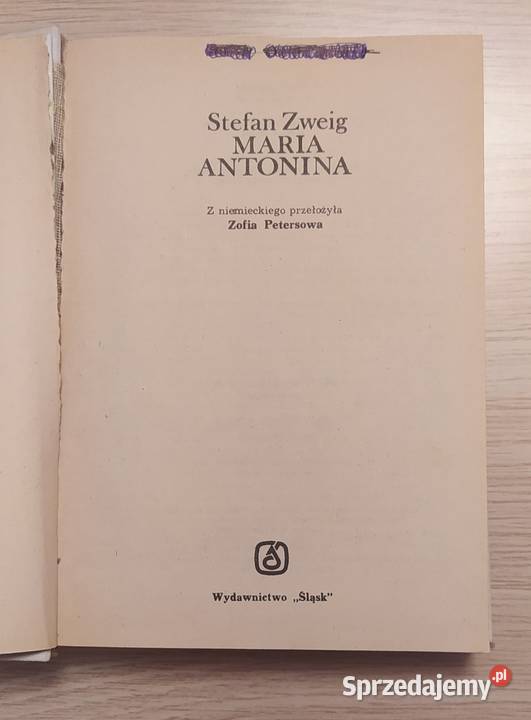 MARIA ANTONINA Stefan Zweig Hajnówka
