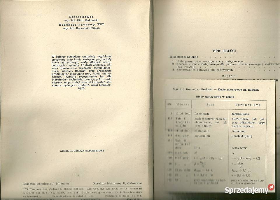 Kucie matrycowe na młotach KBosiacki łódzkie