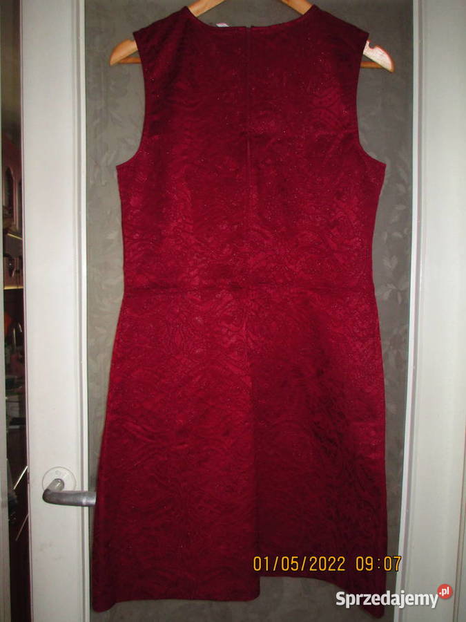 sukienka czerwony burgund Orsay 40 metka Spódnice i sukienki