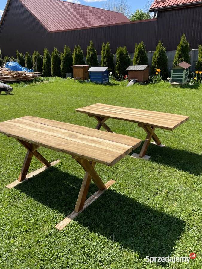 Stół i ława ogrodowe Architektura ogrodowa