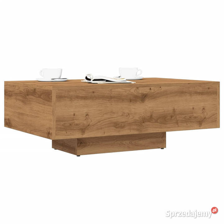 Stolik kawowy dąb artisan 85x55x31 materiał