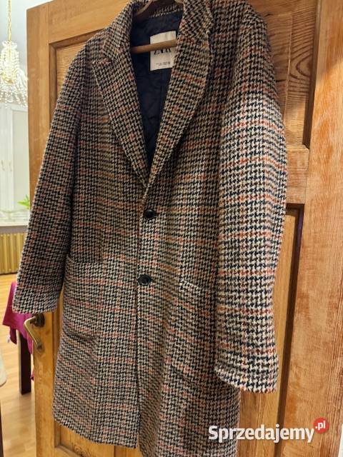 Płaszcz Zara Man męski S w kratkę pepitko na Częstochowa